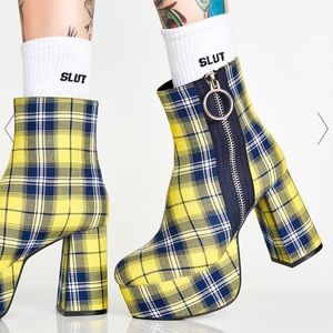 Dolls Kill DISORDERLY CONDUCT PLATFORM BOOTS